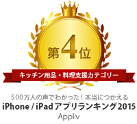 書籍『500万人の声でわかった!本当につかえるiPhone/iPadアプリランキング2015』に掲載されました